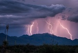 Lightning over the Dos Cabezas Mountains - Willcox, Arizona