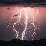 Lightning barrage - Davis Mountains, Texas