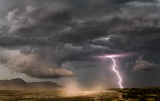 Lightning and blowing dust - Las Cruces, New Mexico