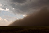 Dust storm - near Dickens, TX