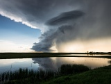 Dying supercell storm - Strasburg, North Dakota