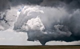Cone Tornado and rear flank downdraft - Howes, South Dakota