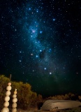The Milky Way, Southern Cross, and Coalsack Nebula - Arno Bay, South Australia