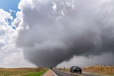 Tornado and low-topped supercell - Spalding, Nebraska