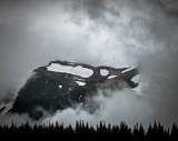 Mountain and storm clouds - Lake Clark National Park, Alaska