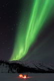 Aurora over camp - Brooks Range, Alaska