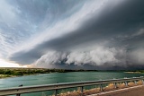 Shelf cloud over Enders Reservoir - Enders, Nebraska