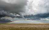 Tornado and double rainbow - north of Lamar, Colorado