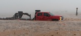 Truck caught in flash flood - Coyanosa, Texas