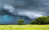 Approaching hail storm - Guthrie, Oklahoma