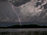 Lightning over Nine Mile Pond - Everglades National Park, Florida