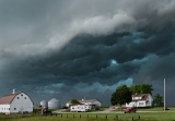 Storm over farm - Bloomfield, Iowa