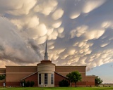Mammatus over church - Lubbock, Texas