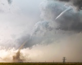 Landspout tornado - Hawk Springs, Wyoming