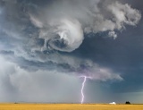 Shear vortex and lightning bolt - Cimarron, Kansas